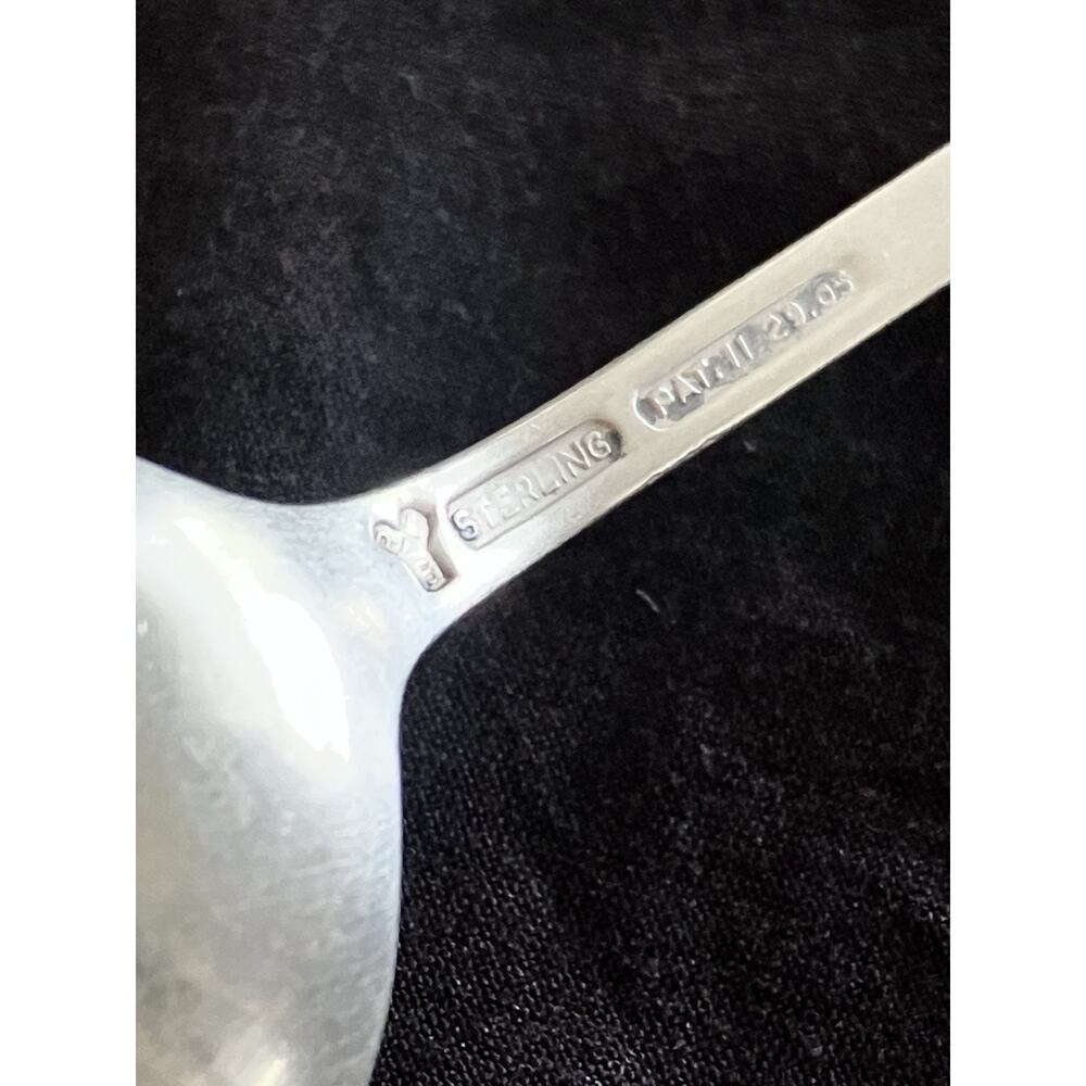 Sterling Silver Teaspoons Mixed Lot Of 3 Souvenir, Norway, Monogram 48 Grams - Picture 10 of 10